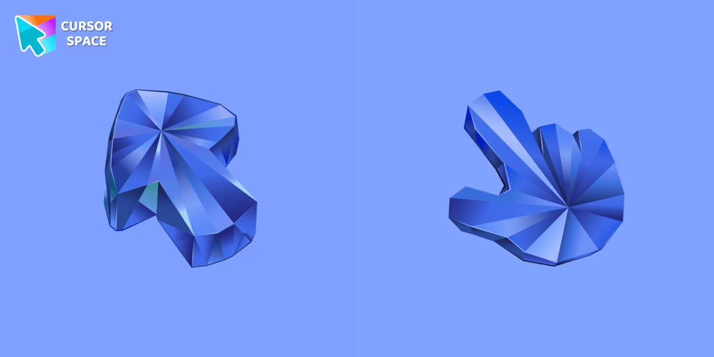 Blue Sapphire Texture cursor